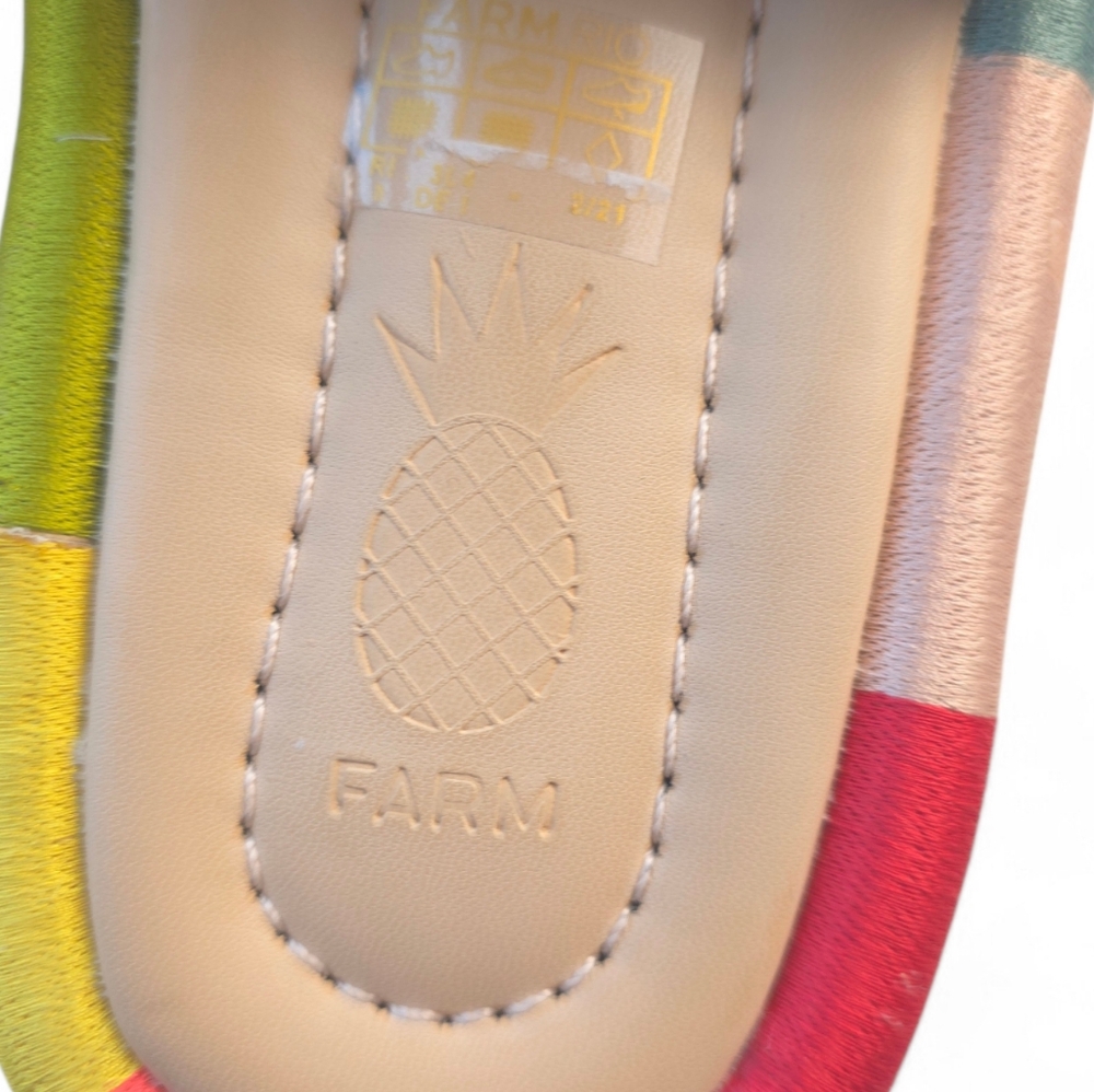 Farm Rio Sunset Crochet Slides New Without Tags Size 8 - Picture 5 of 8